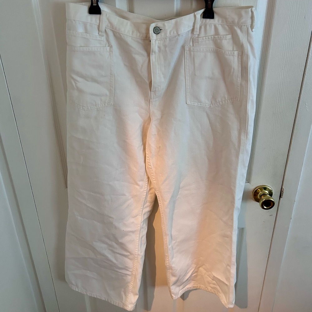 Ralph Lauren crop wide leg jeans size 14 with little wear great jeans !